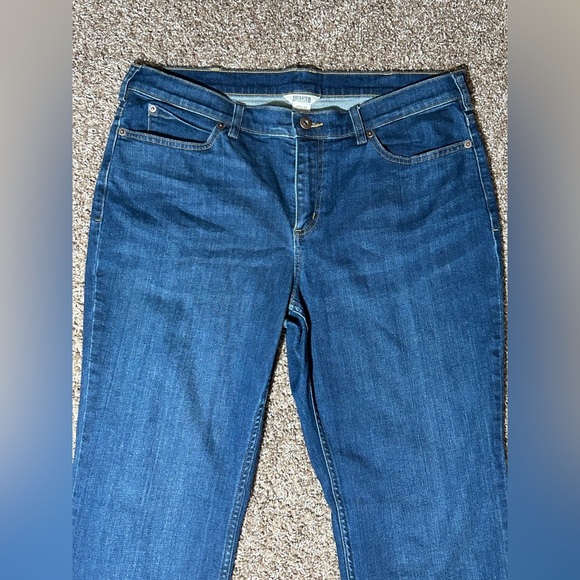 Duluth Trading Co Blue Flare Wide Leg Jeans - Picture 3 of 10